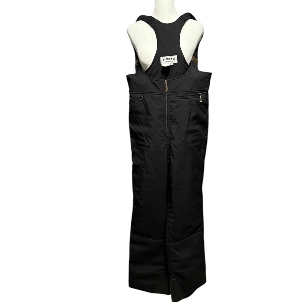 FERA Black Lined Ski Bib Coveralls-14R